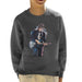 Sidney Maurer Original Portrait Of Bob Dylan On Bass Kids Sweatshirt - Kids Boys Sweatshirt