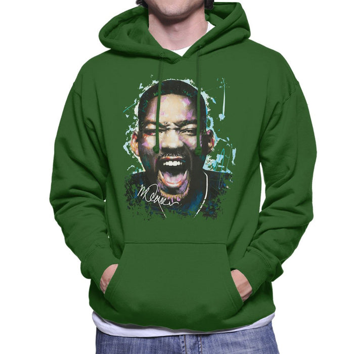 Sidney Maurer Original Portrait Of Will Smith Mens Hooded Sweatshirt - Mens Hooded Sweatshirt