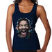 Sidney Maurer Original Portrait Of Will Smith Womens Vest - Small / Navy Blue - Womens Vest