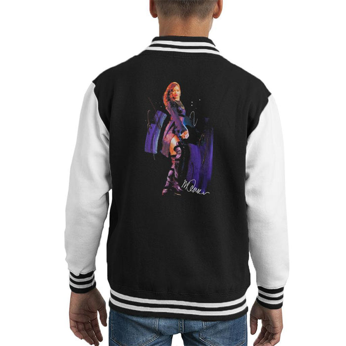 Sidney Maurer Original Portrait Of Rihanna Long Boots Kids Varsity Jacket - Kids Boys Varsity Jacket