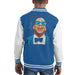 Sidney Maurer Original Portrait Of Jay Z Blue Tux Kids Varsity Jacket - X-Small (3-4 yrs) / Royal/White - Kids Boys Varsity Jacket