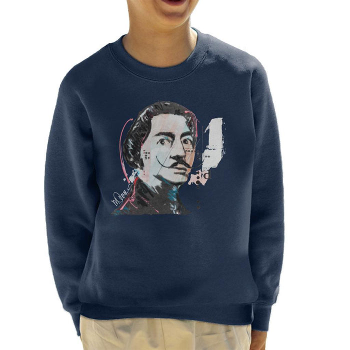 Sidney Maurer Original Portrait Of Salvador Dali Kids Sweatshirt - Kids Boys Sweatshirt