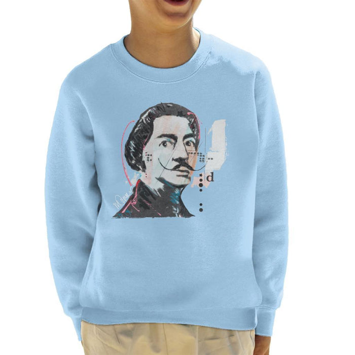 Sidney Maurer Original Portrait Of Salvador Dali Kids Sweatshirt - Kids Boys Sweatshirt