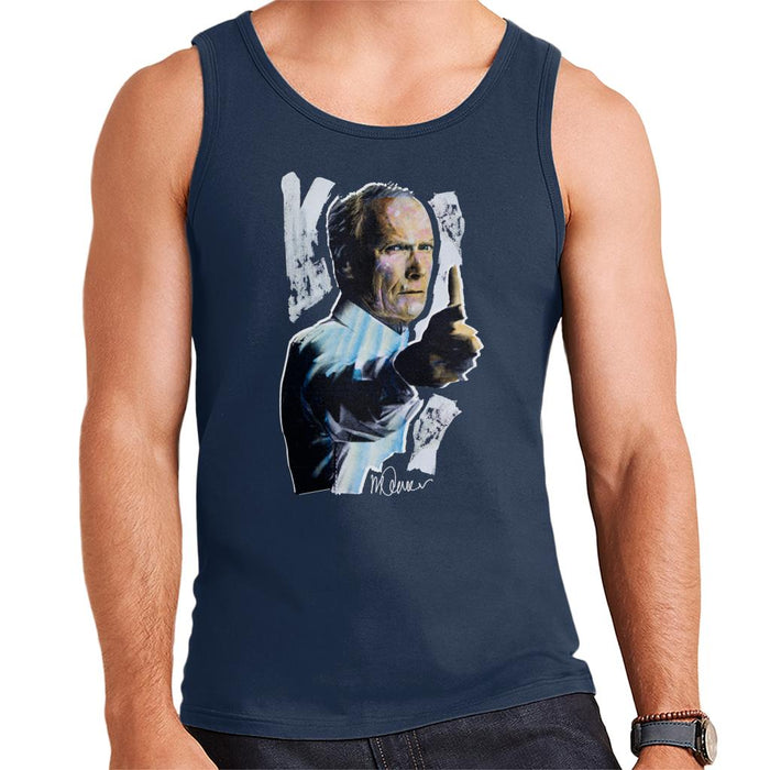 Sidney Maurer Original Portrait Of Clint Eastwood Gran Torino Men's Vest