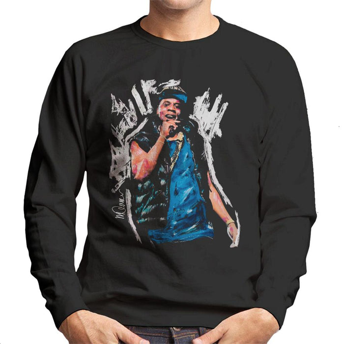 Sidney Maurer Original Portrait Of Jay Z Gilet Men's Sweatshirt