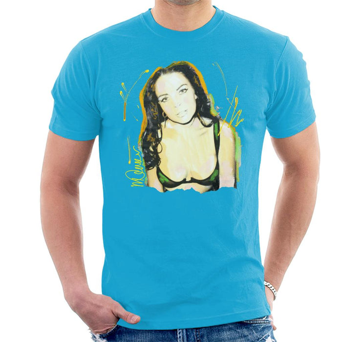 Sidney Maurer Original Portrait Of Lindsay Lohan Bra Men's T-Shirt