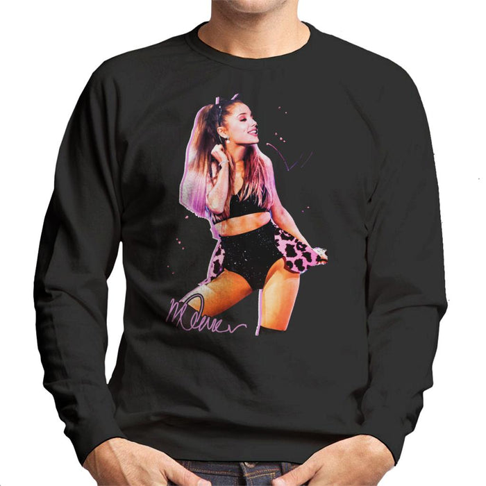 Sidney Maurer Original Portrait Of Ariana Grande Cat Ears Men's Sweatshirt