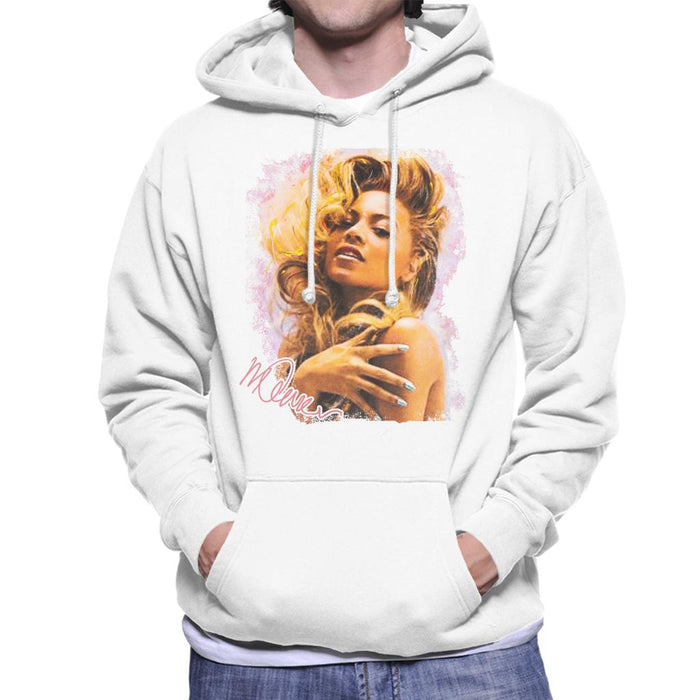 Sidney Maurer Original Portrait Of Singer Beyonce Shiny Nails Men's Hooded Sweatshirt