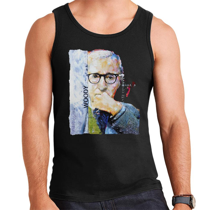 Sidney Maurer Original Portrait Of Director Woody Allen Men's Vest