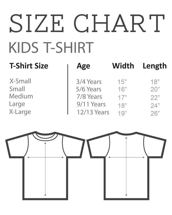 Size Chart - Kid's T-Shirt