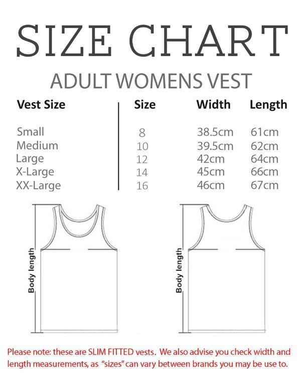 Size Chart - Adult Women's Vest