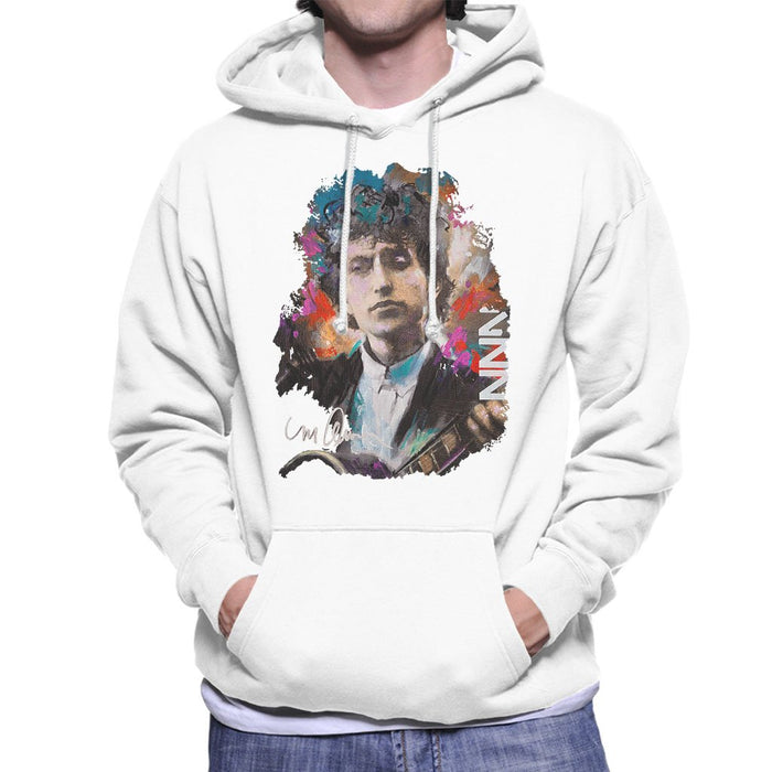 Sidney Maurer Original Portrait Of Bob Dylan Mens Hooded Sweatshirt - Mens Hooded Sweatshirt
