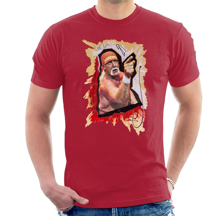 Sidney Maurer Original Portrait Of Hulk Hogan Mens T-Shirt - Mens T-Shirt