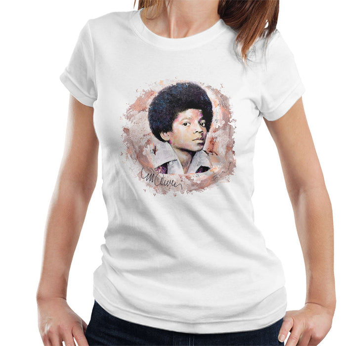 Sidney Maurer Original Portrait Of Michael Jackson Young Women's T-Shirt
