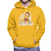 Sidney Maurer Original Portrait Of Kanye West Mens Hooded Sweatshirt - Small / Gold - Mens Hooded Sweatshirt