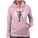 Sidney Maurer Original Portrait Of Michael Jackson This Is It Womens Hooded Sweatshirt - Small / Light Pink - Womens Hooded Sweatshirt