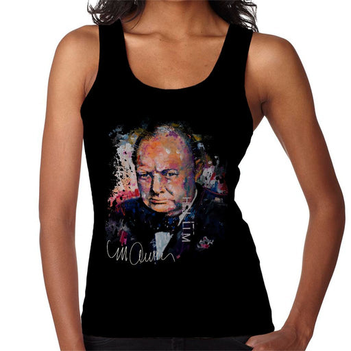 Sidney Maurer Original Portrait Of Winston Churchill Womens Vest - Womens Vest