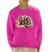 Sidney Maurer Original Portrait Of Abba Angel Eyes Cover Kids Sweatshirt - X-Small (3-4 yrs) / Hot Pink - Kids Boys Sweatshirt