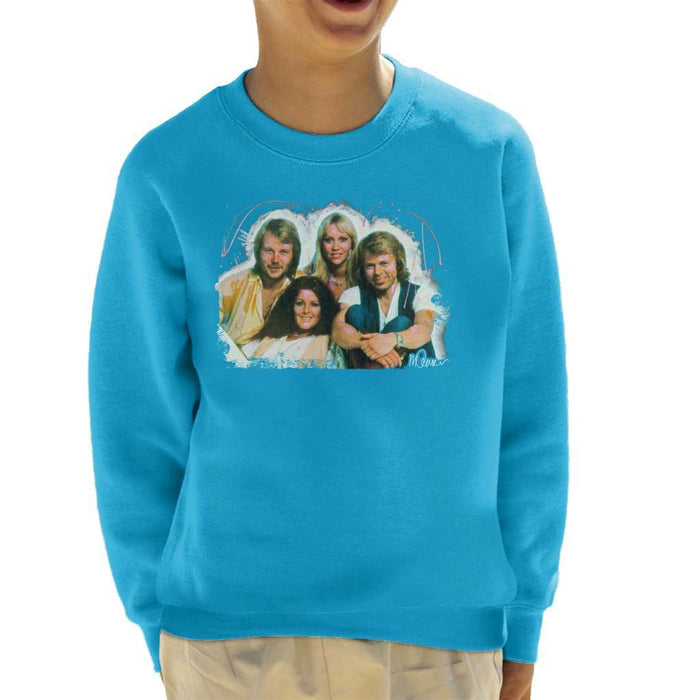 Sidney Maurer Original Portrait Of Abba Angel Eyes Cover Kids Sweatshirt - Kids Boys Sweatshirt