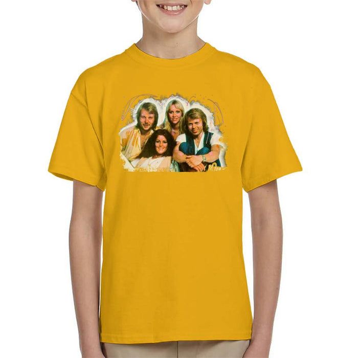 Sidney Maurer Original Portrait Of Abba Angel Eyes Cover Kids T-Shirt - Kids Boys T-Shirt