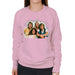 Sidney Maurer Original Portrait Of Abba Angel Eyes Cover Womens Sweatshirt - Small / Light Pink - Womens Sweatshirt