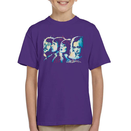 Sidney Maurer Original Portrait Of Abba Side Profile Kids T-Shirt - Kids Boys T-Shirt