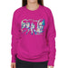Sidney Maurer Original Portrait Of Abba Side Profile Womens Sweatshirt - Small / Hot Pink - Womens Sweatshirt