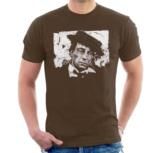 Sidney Maurer Original Portrait Of Buster Keaton Men's T-Shirt
