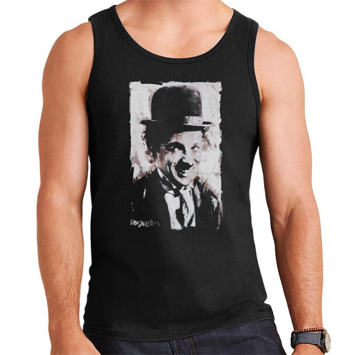 Sidney Maurer Original Portrait Of Charlie Chaplin Smiling Men's Vest