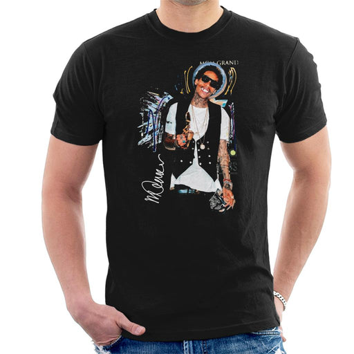 Sidney Maurer Original Portrait Of Wiz Khalifa Billboard Award Men's T-Shirt
