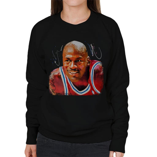 Sidney Maurer Original Portrait Of Michael Jordan Chicago Bulls Women's Sweatshirt