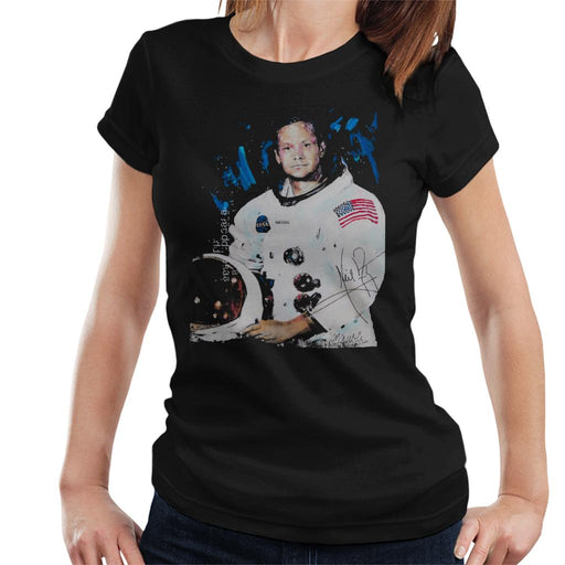 Sidney Maurer Original Portrait Of Neil Armstrong Space Suit Women's T-Shirt