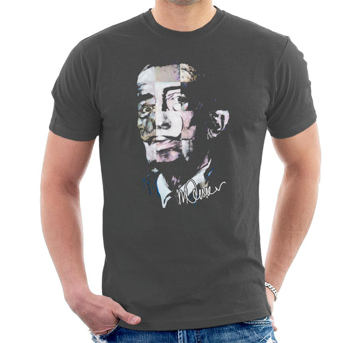 Sidney Maurer Original Portrait Of Salvador Dali Pop Art Men's T-Shirt