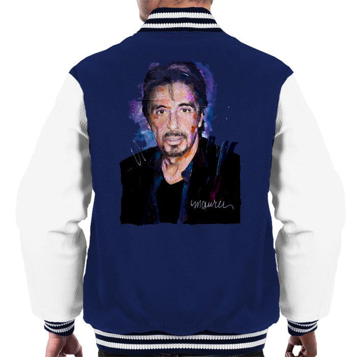 Sidney Maurer Original Portrait Of Al Pacino Goatee Men's Varsity Jacket