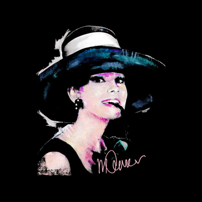 Sidney Maurer Original Portrait Of Audrey Hepburn Large Hat Women's T-Shirt