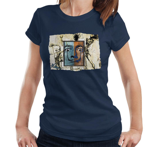 Sidney Maurer Original Portrait Of Surrealist Salvador Dali Women's T-Shirt