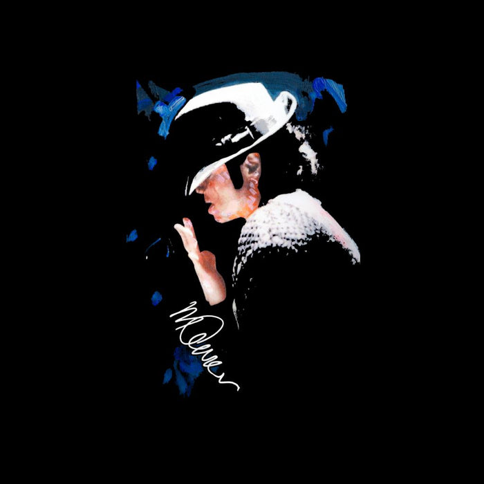 Sidney Maurer Original Portrait Of Michael Jackson Tipped Hat Kid's Sweatshirt