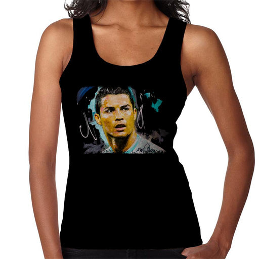 Sidney Maurer Original Portrait Of Footballer Cristiano Ronaldo Women's Vest