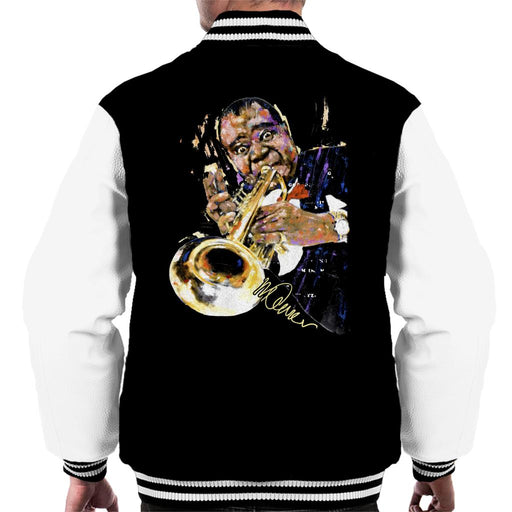 Sidney Maurer Original Portrait Of Louis Armstrong With Trumpet Men's Varsity Jacket